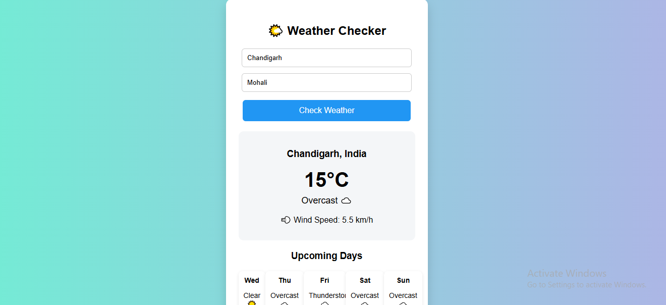 Weather checker